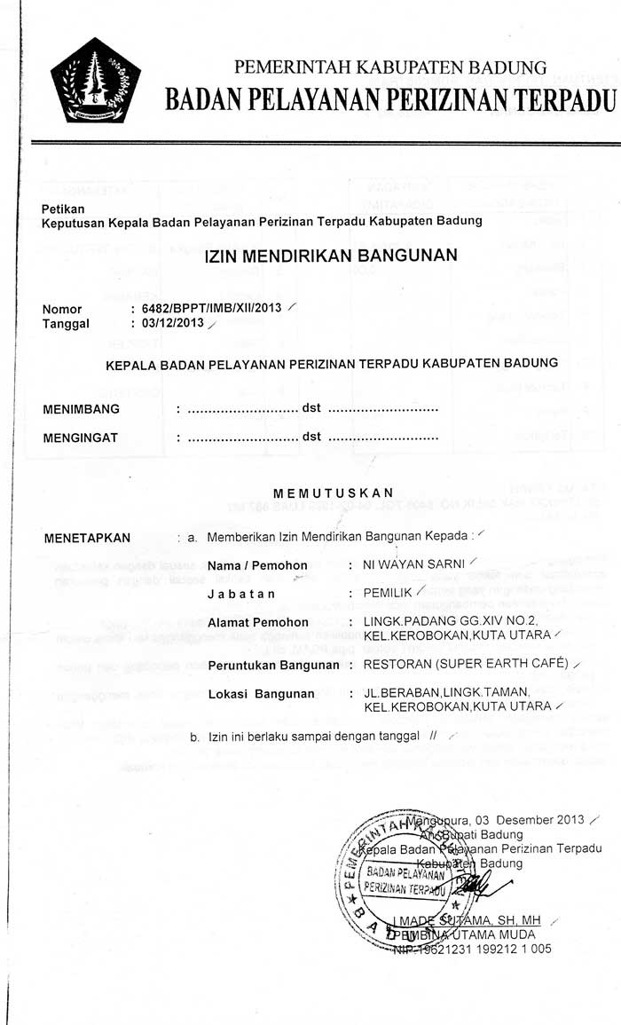 jasa pengurusa izin mendirikan bangunan di kaltim